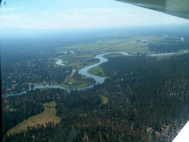 The Deschutes and the Sunriver Resort airport