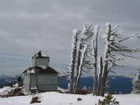 traditional summer fire lookout station