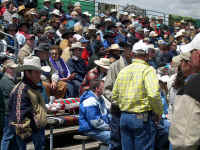 Local ranchers and their families at the rodeo