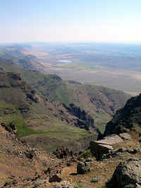 View north east from the top