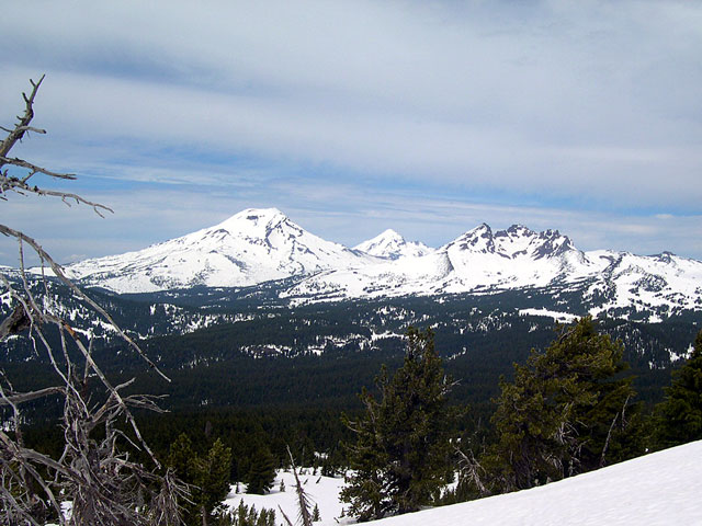 View north west, of the Three Sisters Wilderness