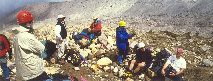 Eight Members learn to use Crampons
