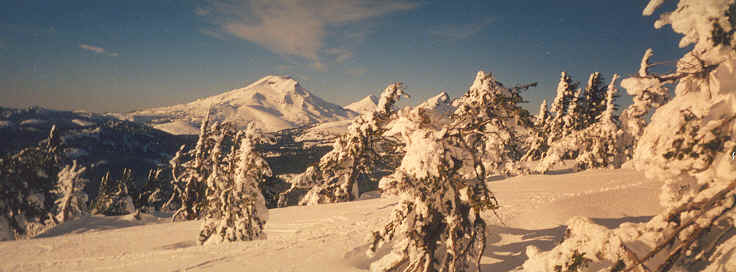 View of the Three Sisters from Tumalo Mountain